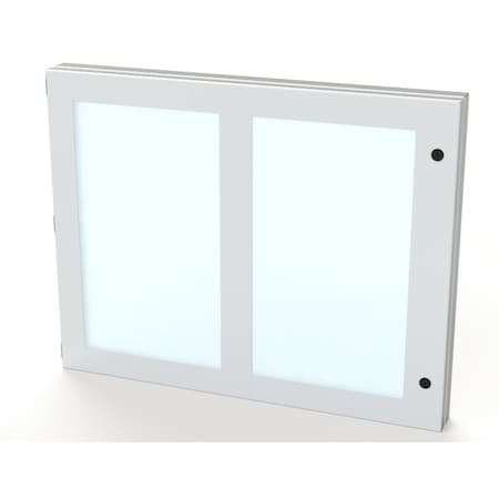 Saginaw Control & Engineering Hinged Window, 22 in. H x 28 in. W x 1-1/ ...