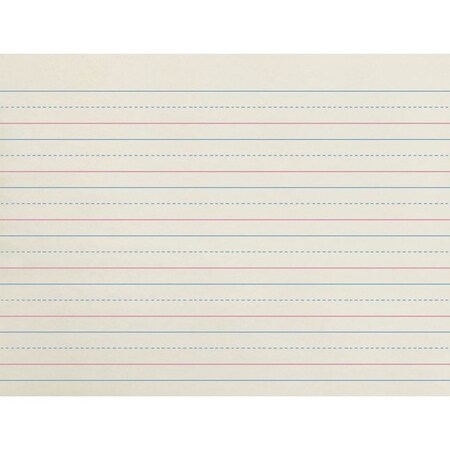 Red Ruled Paper School Smart Red & Blue Newsprint Paper, 3/4 Inch Ruled, 11 x 8-1/2 ...
