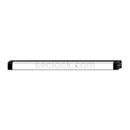 Adams Rite Exit Device, 1-3/4 In. - 2-1/4 In., Non-Handed, Dark Bronze ...