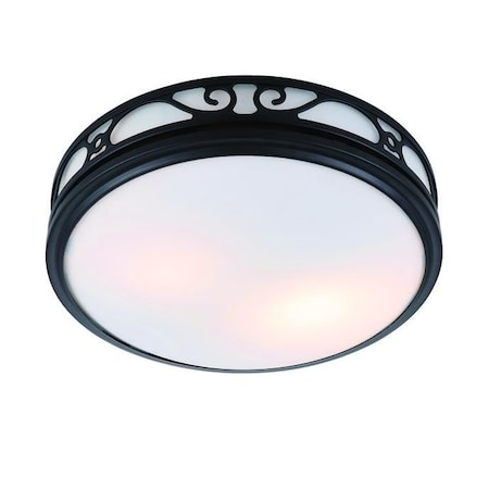 Hunter Sona Decorative Bathroom Ventilation Fan with Light and NightLight, Matte Black 83007