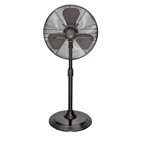 Hunter Retro Pedestal Fan, Onyx Copper, 16 90439