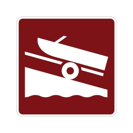 Sign Solutions Usa Boat Ramp (Symbol), Aluminum, 24 in x 24 in ...