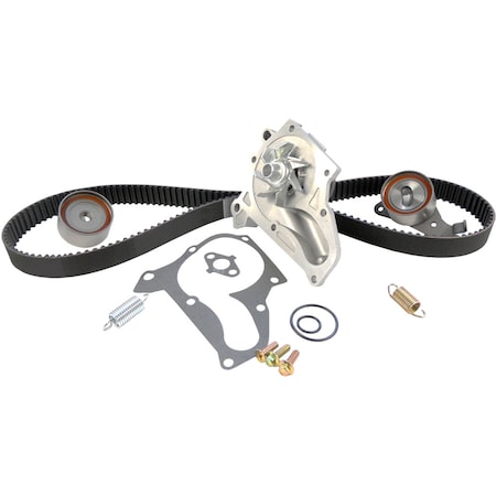 Gates PowerGrip Premium OE Timing Belt Component Kit w/Water Pump, TCKWP199 TCKWP199