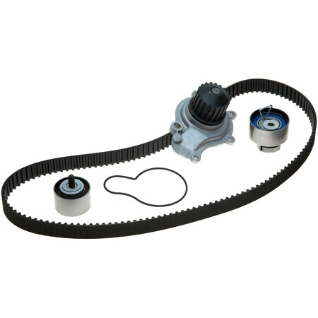 Gates PowerGrip Premium OE Timing Belt Component Kit w/Water Pump, TCKWP265B TCKWP265B
