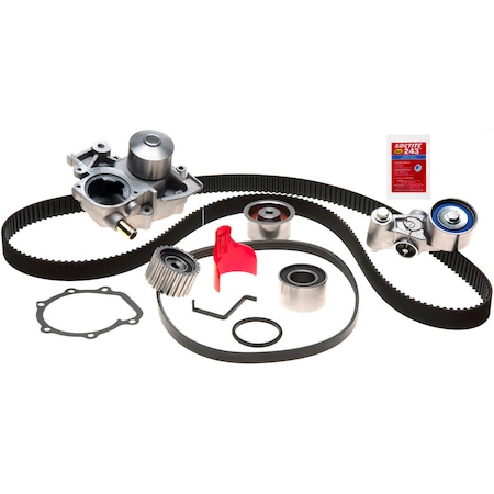 Gates PowerGrip Premium OE TimingBelt Component Kit w/Water Pump, TCKWP304ASF TCKWP304ASF