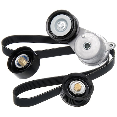 Gates Serpentine Belt Drive Component Kit, 90K-39129A 90K-39129A