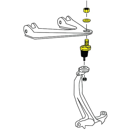 Moog Suspension Ball Joint - Front Upper, K90492 K90492