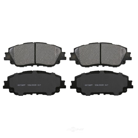 Wagner Brakes Disc Brake Pad Set 2018 Toyota Camry V6, ZD2076, Front ZD2076