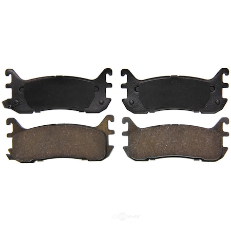 Wagner Brakes QuickStop Disc Brake Pad - Rear, ZD636 ZD636