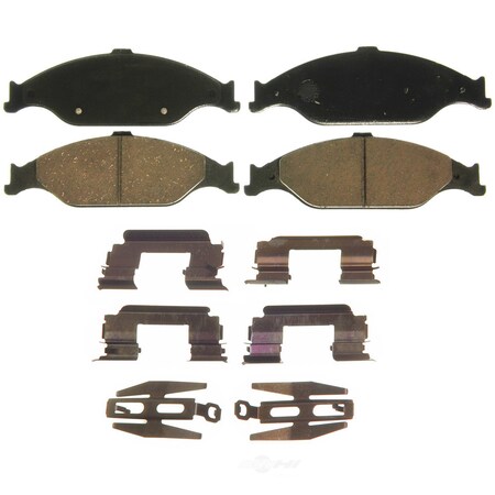 Wagner Brakes QuickStop Disc Brake Pad - Front, ZD804 ZD804