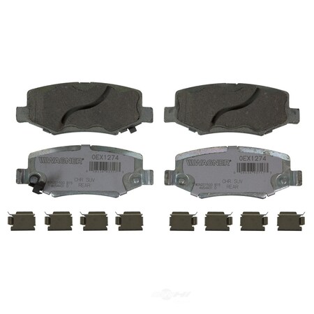 Wagner Brakes OEX Disc Brake Pad - Rear, OEX1274 OEX1274