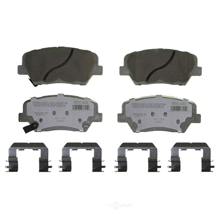 Wagner Brakes OEX Disc Brake Pad - Front, OEX1432 OEX1432