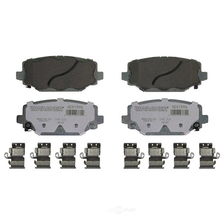 Wagner Brakes OEX Disc Brake Pad - Rear, OEX1596 OEX1596