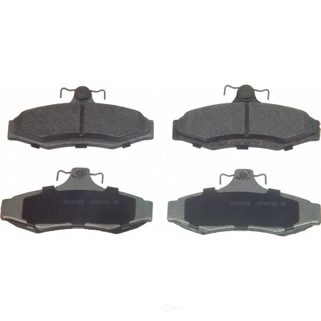 Wagner Brakes Disc Brake Pad Set 1997-2004 Mitsubishi Diamante, MX724 MX724