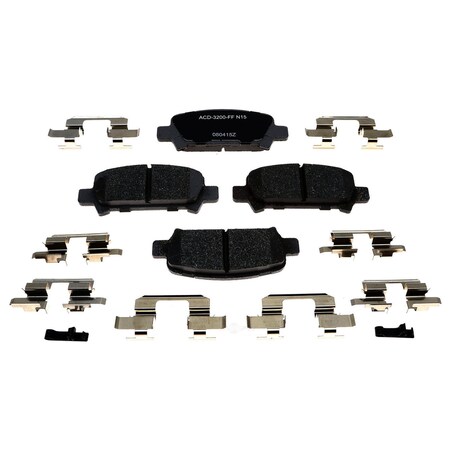 Acdelco Disc Brake Pad Set, 14D770CH, Rear 14D770CH