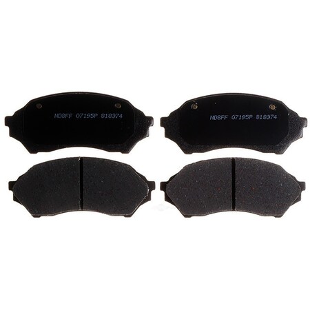 Acdelco Disc Brake Pad Set 1999-2001 Mazda Protege 1.6L, 14D798CH, Front 14D798CH