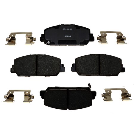 Acdelco Disc Brake Pad Set, 17D1625CH, Front 17D1625CH