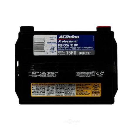 Acdelco Vehicle Battery, 75PS 75PS