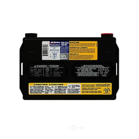 Acdelco Vehicle Battery, 78PS 78PS