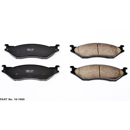 Powerstop Evolution Ceramic Disc Brake Pad - Rear, 16-1066 16-1066