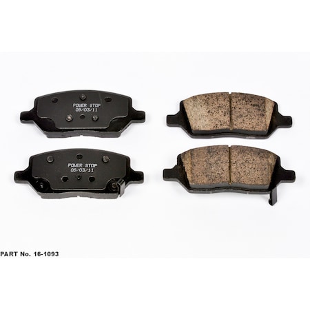 Powerstop Evolution Ceramic Disc Brake Pad - Rear, 16-1093 16-1093