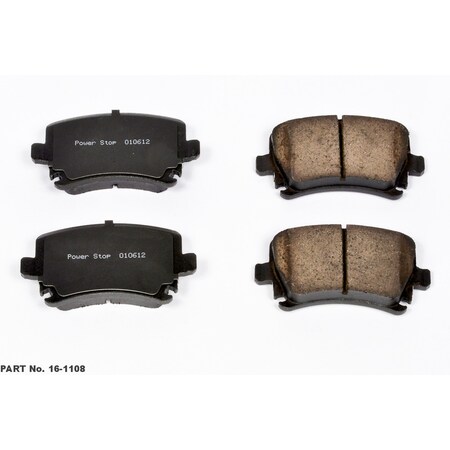 Powerstop Evolution Ceramic Disc Brake Pad - Rear, 16-1108 16-1108