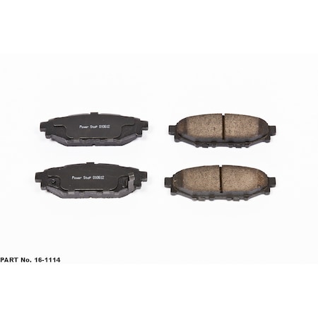 Powerstop Evolution Ceramic Disc Brake Pad - Rear, 16-1114 16-1114