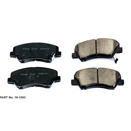 Powerstop Evolution Ceramic Disc Brake Pad - Front, 16-1593 16-1593