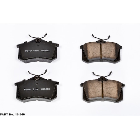 Powerstop Evolution Ceramic Disc Brake Pad - Rear, 16-340 16-340