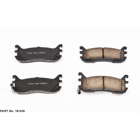 Powerstop Evolution Ceramic Disc Brake Pad - Rear, 16-636 16-636