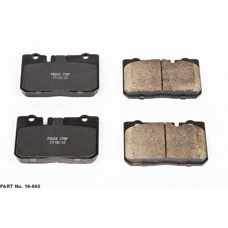 Powerstop Evolution Ceramic Disc Brake Pad - Front, 16-665 16-665