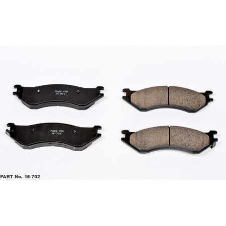Powerstop Evolution Ceramic Disc Brake Pad - Front, 16-702 16-702