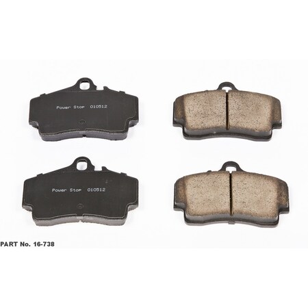 Powerstop Evolution Ceramic Disc Brake Pad - Rear, 16-738 16-738