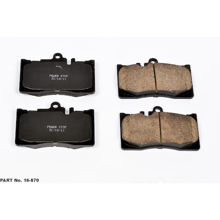Powerstop Evolution Ceramic Disc Brake Pad - Front, 16-870 16-870