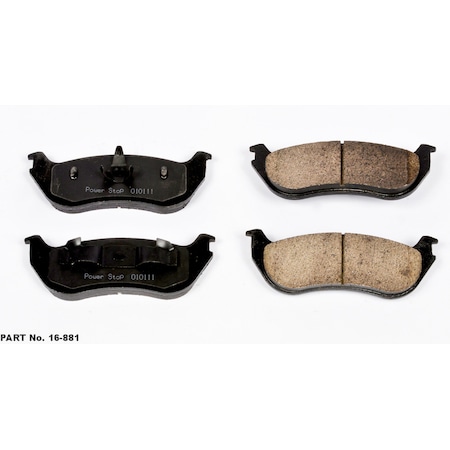 Powerstop Evolution Ceramic Disc Brake Pad - Rear, 16-881 16-881