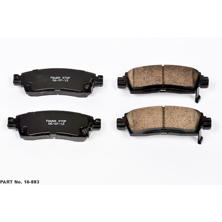 Powerstop Evolution Ceramic Disc Brake Pad - Rear, 16-883 16-883