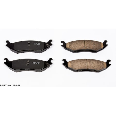 Powerstop Evolution Ceramic Disc Brake Pad - Rear, 16-898 16-898