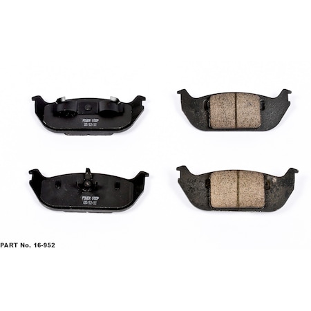 Powerstop Evolution Ceramic Disc Brake Pad - Rear, 16-952 16-952