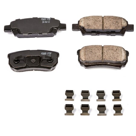 Powerstop Z17 Evolution Plus Disc Brake Pad - Rear, 17-1037 17-1037