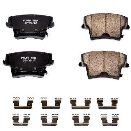 Powerstop Z17 Evolution Plus Disc Brake Pad - Rear, 17-1057 17-1057