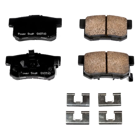 Powerstop Z17 Evolution Plus Disc Brake Pad - Rear, 17-1086 17-1086