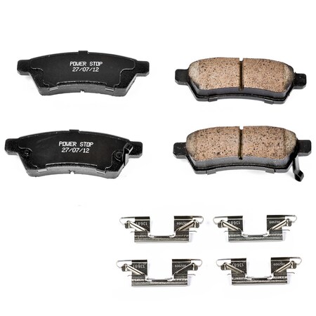Powerstop Z17 Evolution Plus Disc Brake Pad - Rear, 17-1100 17-1100