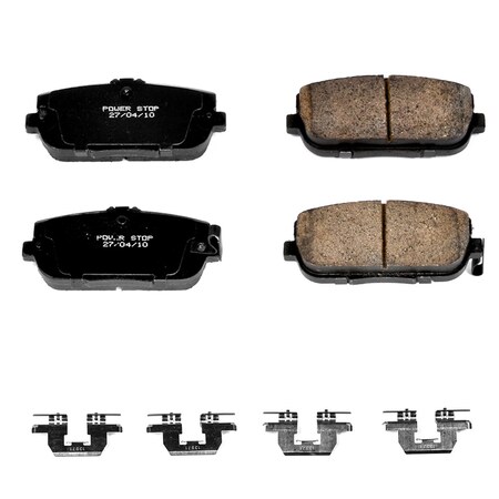 Powerstop Z17 Evolution Plus Disc Brake Pad - Rear, 17-1180 17-1180