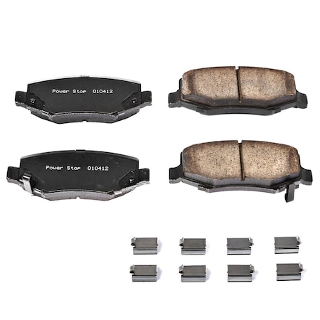 Powerstop Z17 Evolution Plus Disc Brake Pad - Rear, 17-1274 17-1274