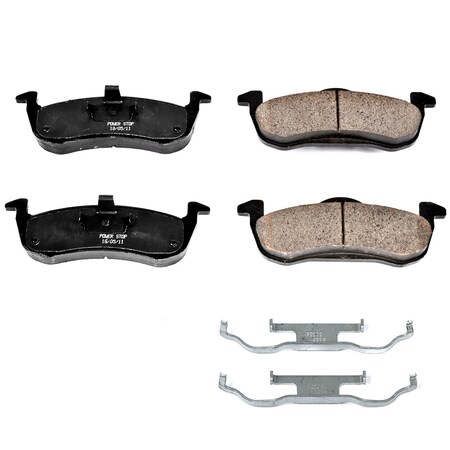 Powerstop Z17 Evolution Plus Disc Brake Pad - Rear, 17-1279 17-1279