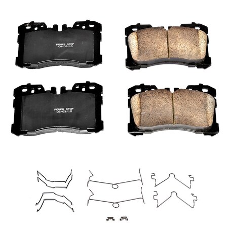 Powerstop Z17 Evolution Plus Disc Brake Pad - Front, 17-1282 17-1282