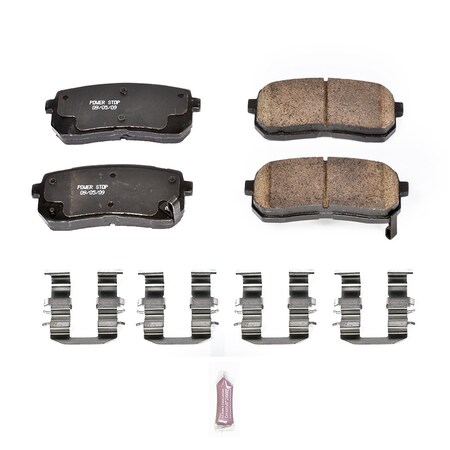 Powerstop Z17 Evolution Plus Disc Brake Pad - Rear, 17-1302 17-1302