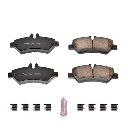 Powerstop Z17 Evolution Plus Disc Brake Pad - Rear, 17-1317 17-1317