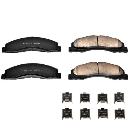 Powerstop Z17 Evolution Plus Disc Brake Pad and Hardware Kit, 17-1328 17-1328