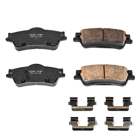 Powerstop Z17 Evolution Plus Disc Brake Pad - Rear, 17-1352 17-1352